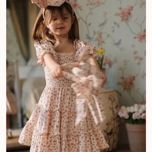 Ivy City Mini Madeline Dress in Pink